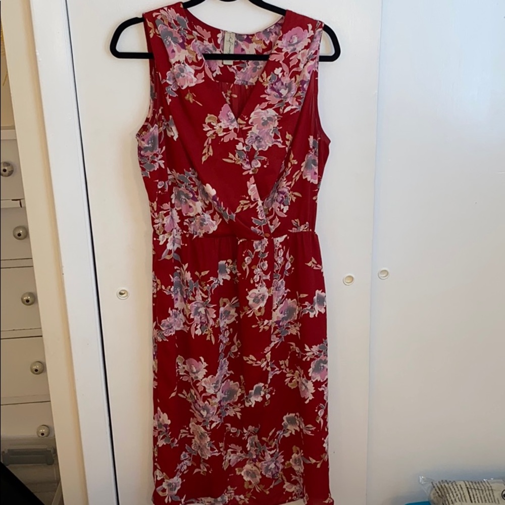 Allison Joy Red Floral Dress